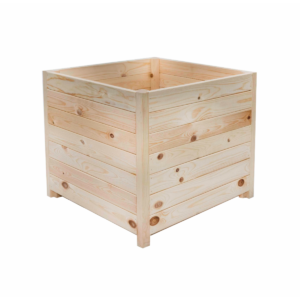 Donica drewniana 50 cm x 50 x 50 cm drewno naturalne