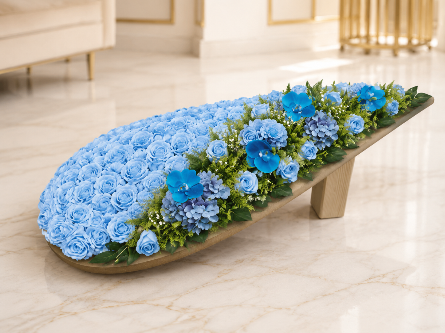 Kropla stelaż mały — baza florystyczna 50 x 30 cm - obrazek 5 — grafika wygenerowana przez AI